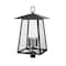 Z-Lite Rainer 6 Light Outdoor Post Mount Fixture, 17.5in. W x 31.5in. H, Black 5015PHXXLR-BK - alternate 4